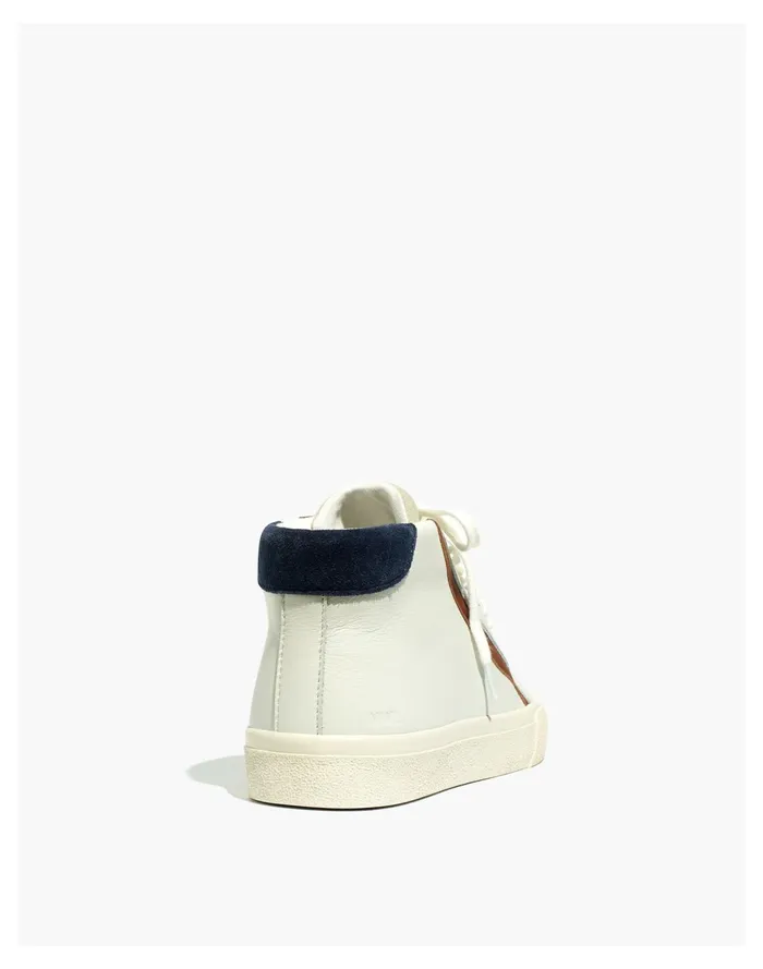 Sidewalk High Top Sneakers In Colorblock Leather Gossamer Grey Multi Women Madewell Sneakers Sidewalk High Top Sneakers In Colorblock Leather Gossamer Grey Multi Women Madewell Sneakers