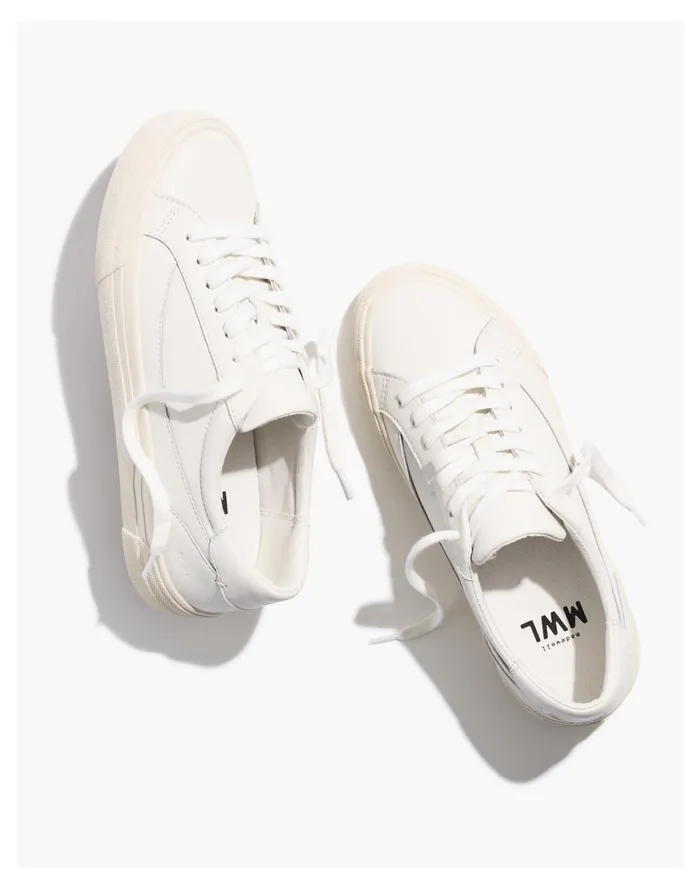 Sidewalk Low Top Sneakers Pale Parchment Women Madewell Sneakers