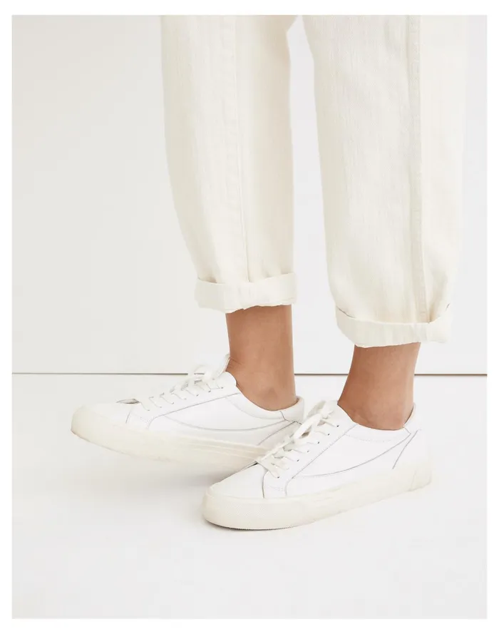 Sidewalk Low Top Sneakers Pale Parchment Women Madewell Sneakers