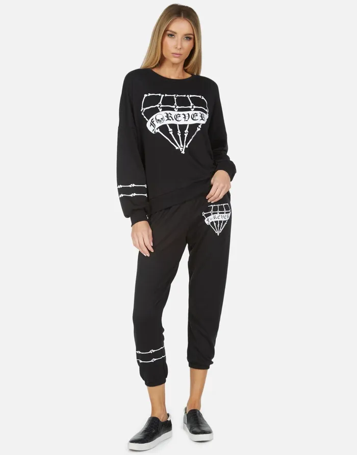 Sierra Bone Diamond Black Women039s Lauren Moshi Long Sleeve