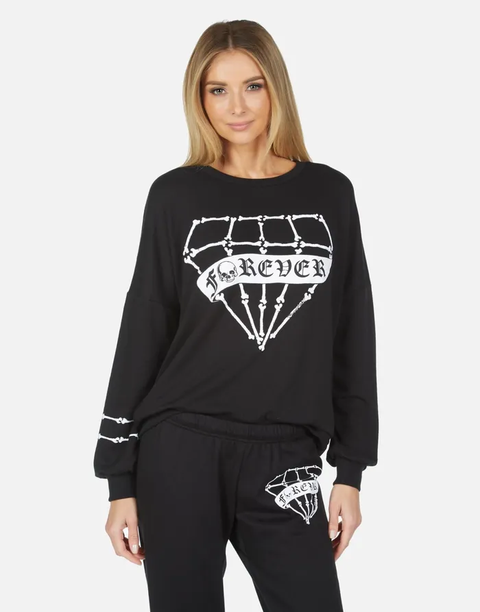 Sierra Bone Diamond Black Women039s Lauren Moshi Long Sleeve