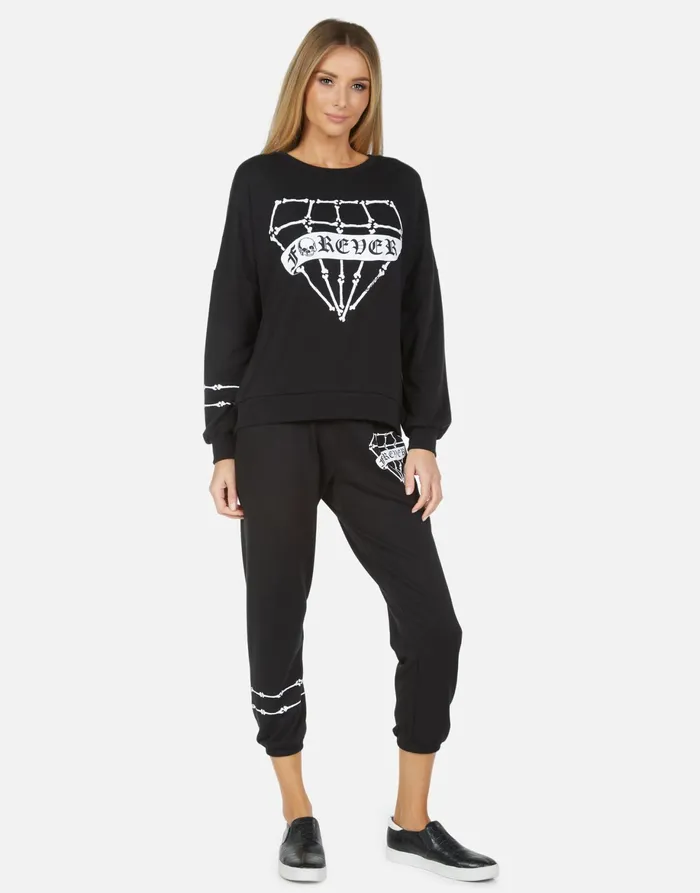 Sierra Bone Diamond Black Women039s Lauren Moshi Long Sleeve