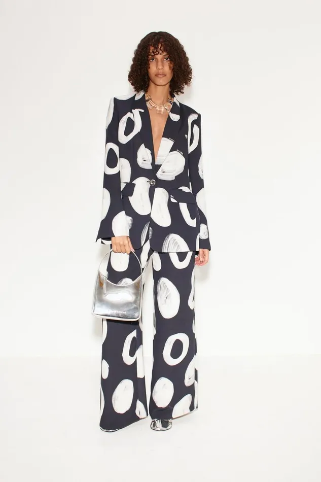 Simon Miller Bloo Painted Crepe Pant In Painted Dot Women Bottoms