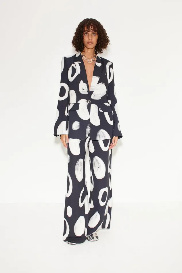 Simon Miller Bloo Painted Crepe Pant In Painted Dot Women Bottoms