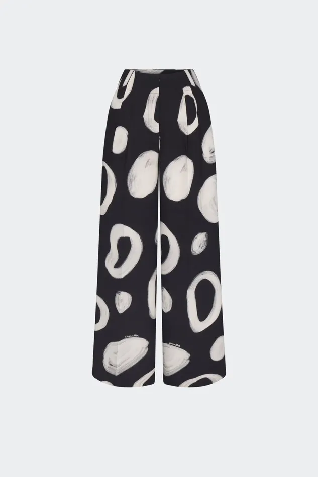 Simon Miller Bloo Painted Crepe Pant In Painted Dot Women Bottoms