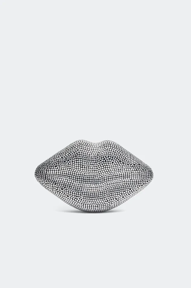 Simon Miller Crystal Lip Clutch In BlackClear Women Bags