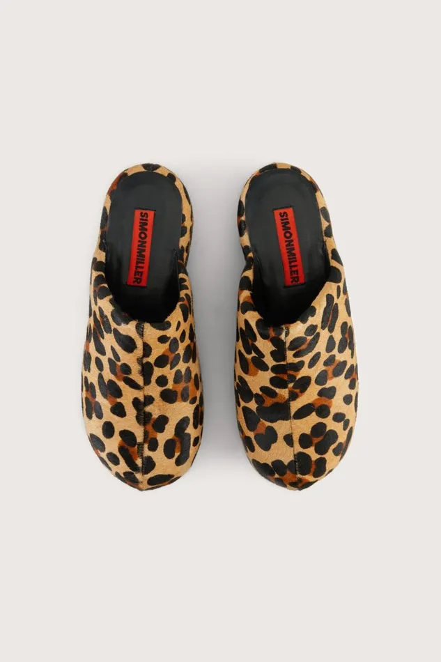 Simon Miller Haircalf Platform Bubble Clog In Cheetah Scramble Calf Hair Women Bubble Clogs Simon Miller Haircalf Platform Bubble Clog In Cheetah Scramble Calf Hair Women Bubble Clogs