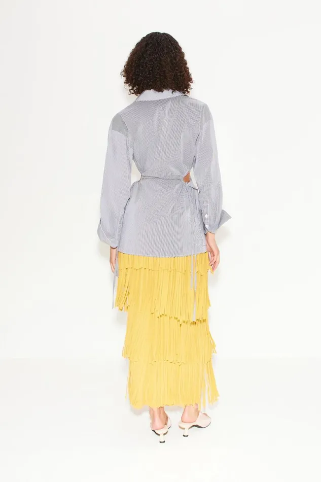 Simon Miller Lolo Poplin Top In Pinstripe Cotton Women Poplin Simon Miller Lolo Poplin Top In Pinstripe Cotton Women Poplin