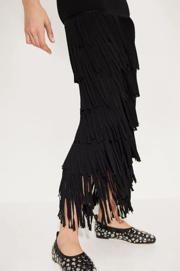 Simon Miller Za Za Fringe Dress In Black Women Dresses Simon Miller Za Za Fringe Dress In Black Women Dresses