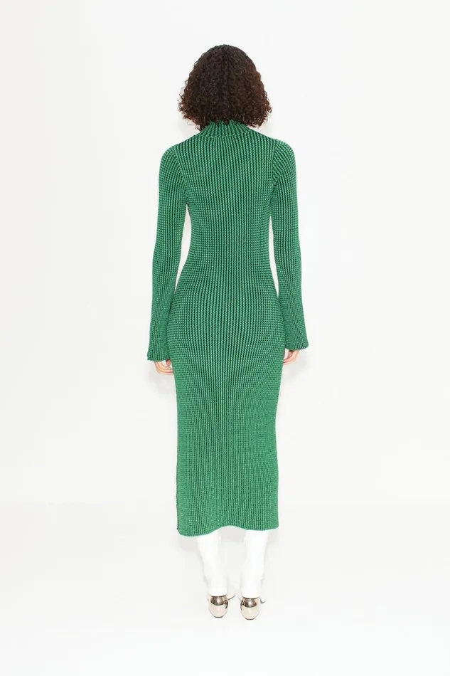 Simon Miller Zumi Textured Knit Midi Dress In Gummy Green Women Knitwear