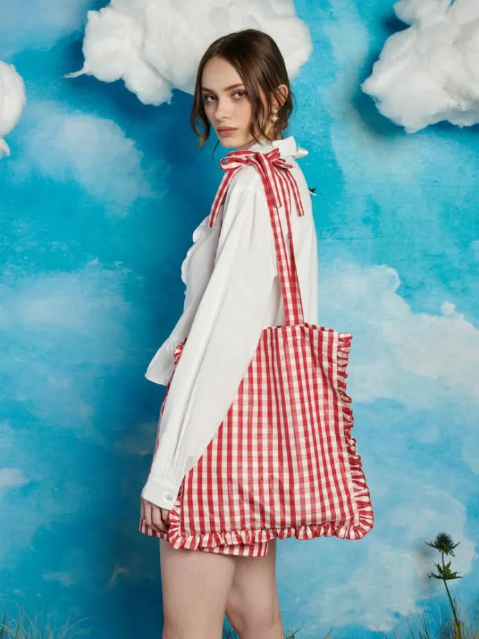 Sister Jane Accessories Women Stables Gingham Tote Bag Gingham Red