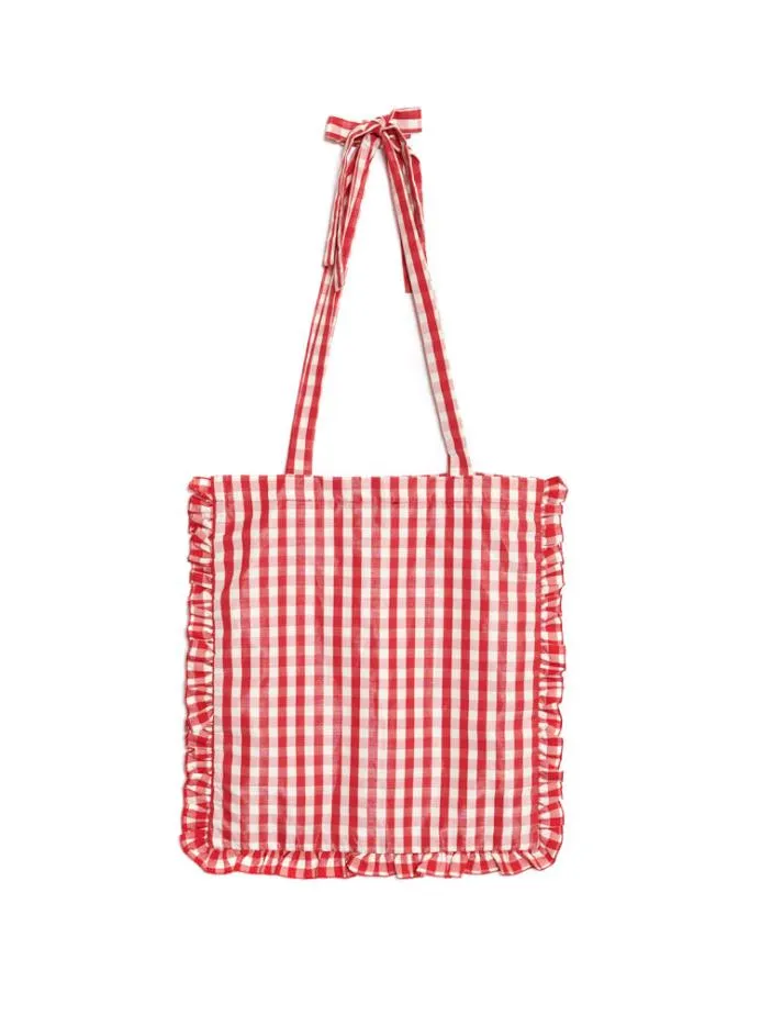 Sister Jane Accessories Women Stables Gingham Tote Bag Gingham Red
