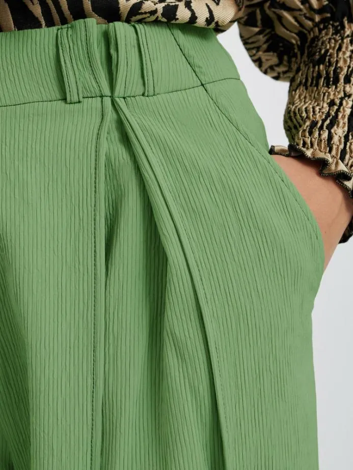 Sister Jane Bottoms Women Ghospell Hollis Wide Leg Trousers Pear Green