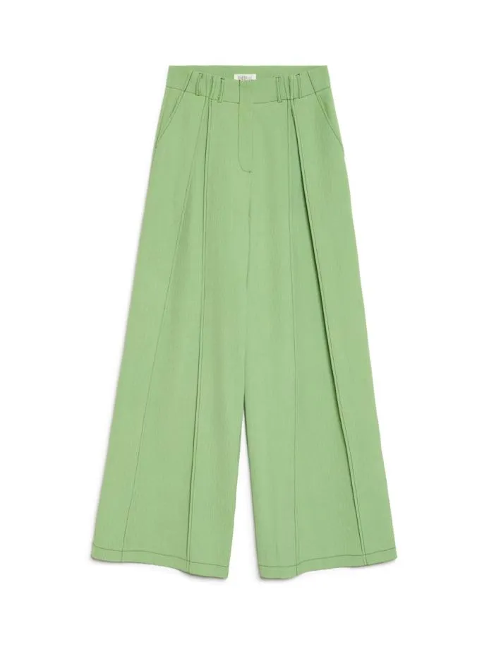 Sister Jane Bottoms Women Ghospell Hollis Wide Leg Trousers Pear Green