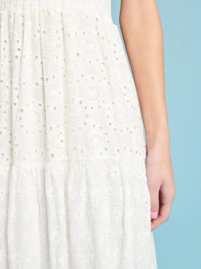 Sister Jane Dresses Women Dancing Blooms Midi Dress White and Cream Sister Jane Dresses Women Dancing Blooms Midi Dress White and Cream