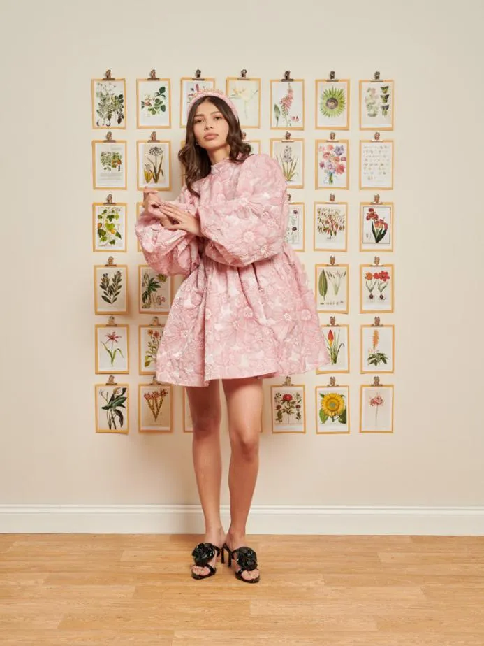 Sister Jane Dresses Women DREAM Collectors Jacquard Mini Dress Old Pink