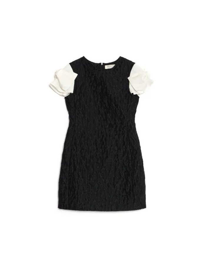 Sister Jane Dresses Women DREAM Paddock Jacquard Mini Dress Coal Black