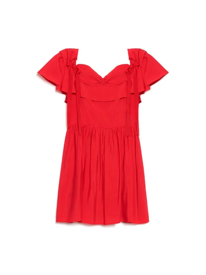 Sister Jane Dresses Women DREAM Watermelon Bow Mini Dress Ruby Red