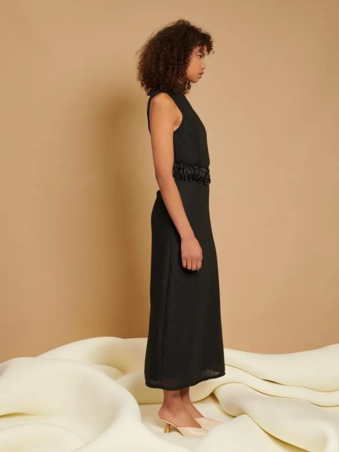 Sister Jane Dresses Women Ghospell Astrid Bead Midi Dress Black Sister Jane Dresses Women Ghospell Astrid Bead Midi Dress Black