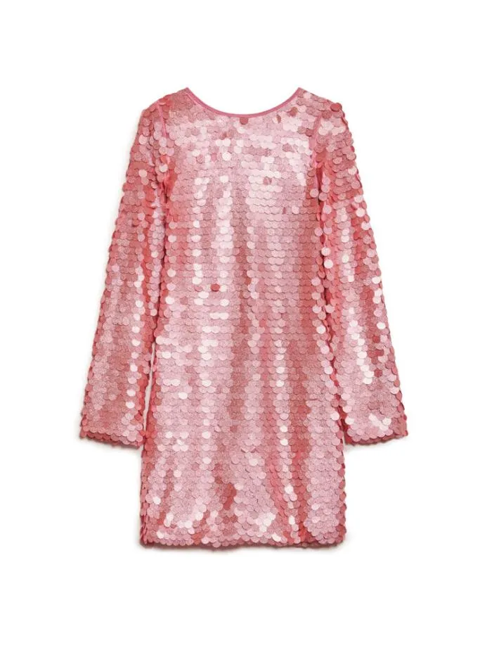 Sister Jane Dresses Women Symphony Sequin Mini Dress Metallic Pink