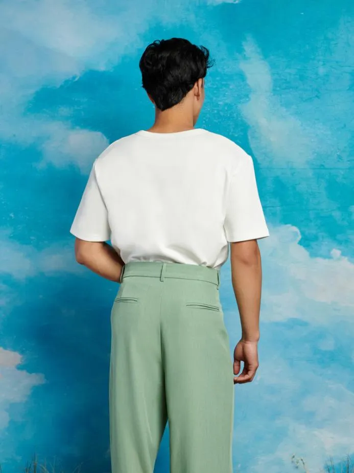 Sister Jane Shirts Men Rory Bow Embroidered Tshirt Pearled Ivory
