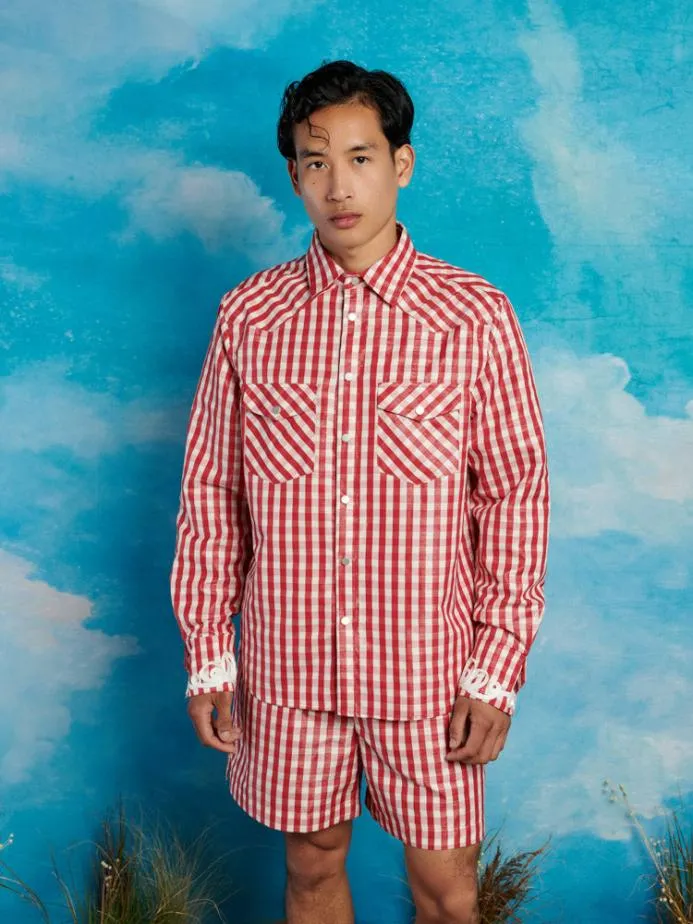 Sister Jane Tops Women Stables Gingham Shirt Gingham Red