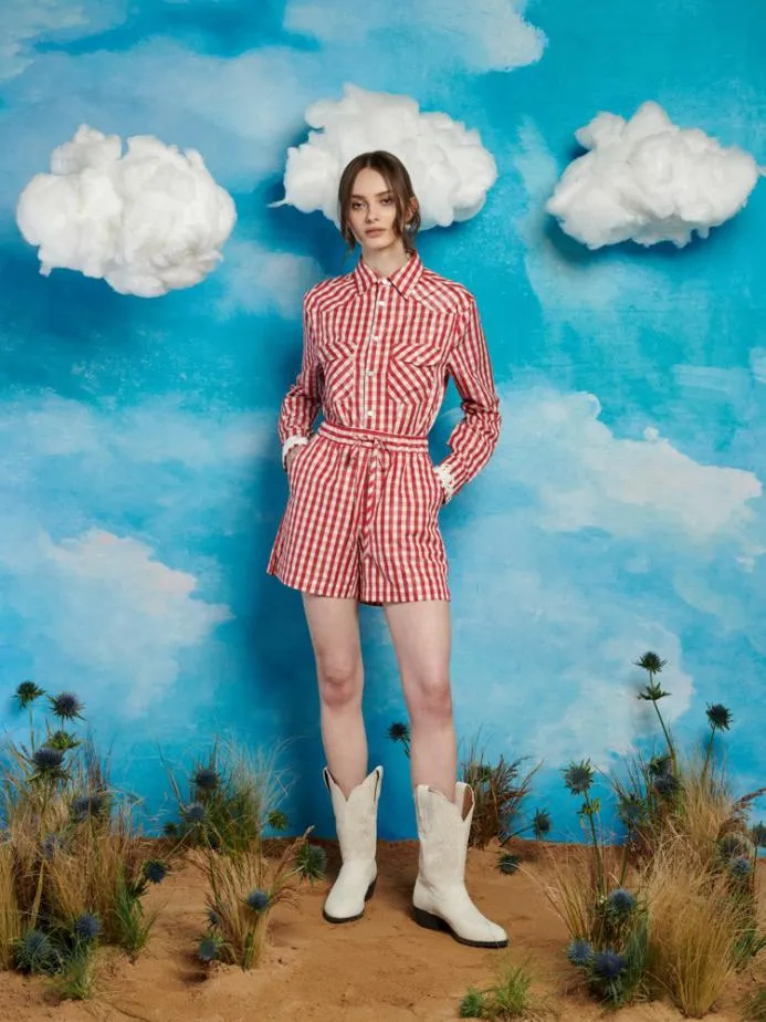 Sister Jane Tops Women Stables Gingham Shirt Gingham Red
