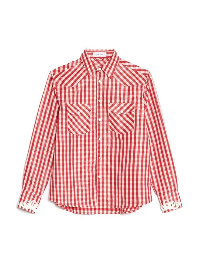 Sister Jane Tops Women Stables Gingham Shirt Gingham Red