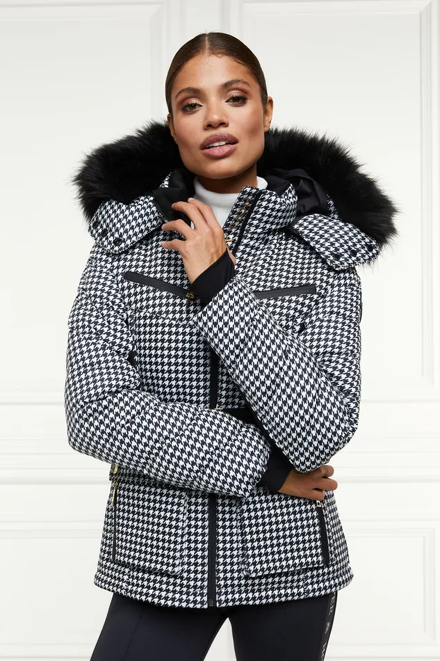 Ski Jacket Houndstooth Women Holland Cooper Ski Jackets