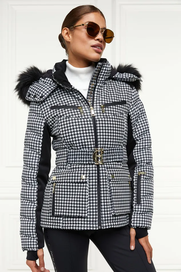 Ski Jacket Houndstooth Women Holland Cooper Ski Jackets