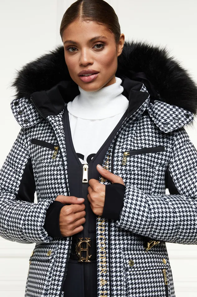 Ski Jacket Houndstooth Women Holland Cooper Ski Jackets