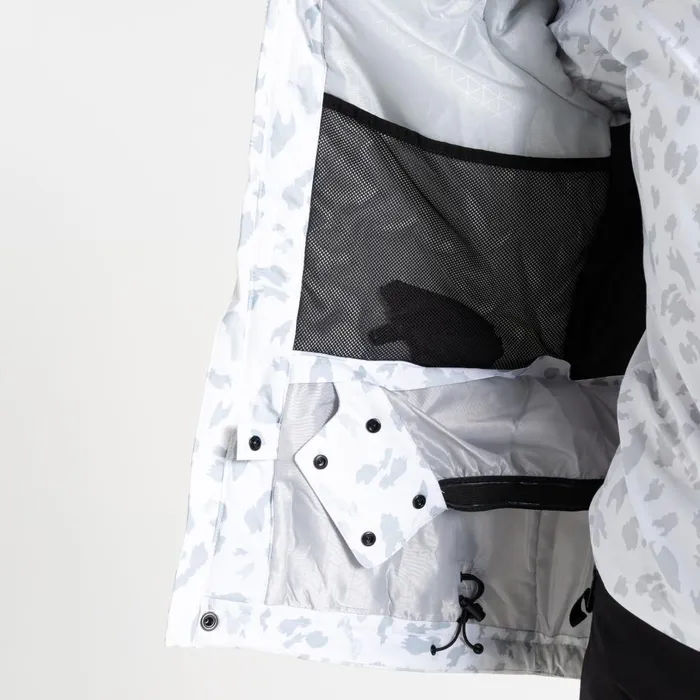 Ski Life Jacket White Dash Print Women Dare 2b Ski Jackets