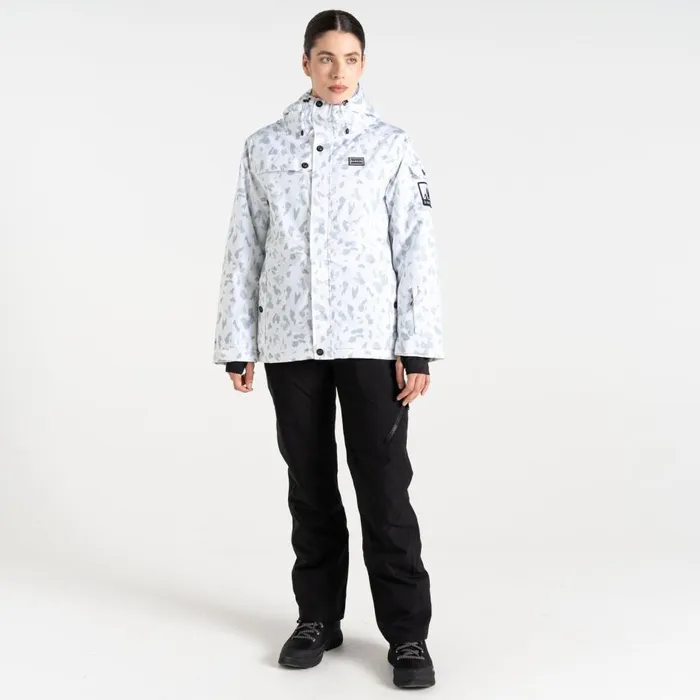 Ski Life Jacket White Dash Print Women Dare 2b Ski Jackets