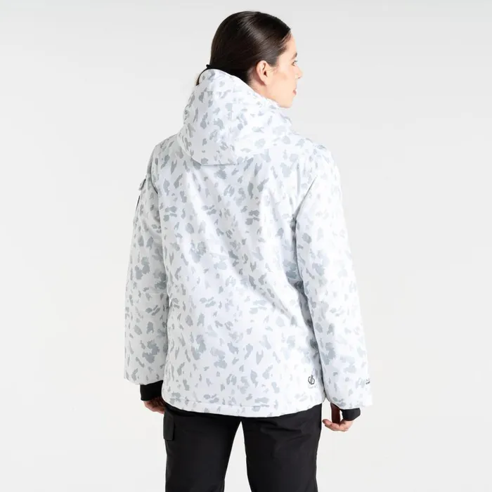 Ski Life Jacket White Dash Print Women Dare 2b Ski Jackets