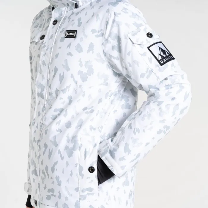 Ski Life Jacket White Dash Print Women Dare 2b Ski Jackets
