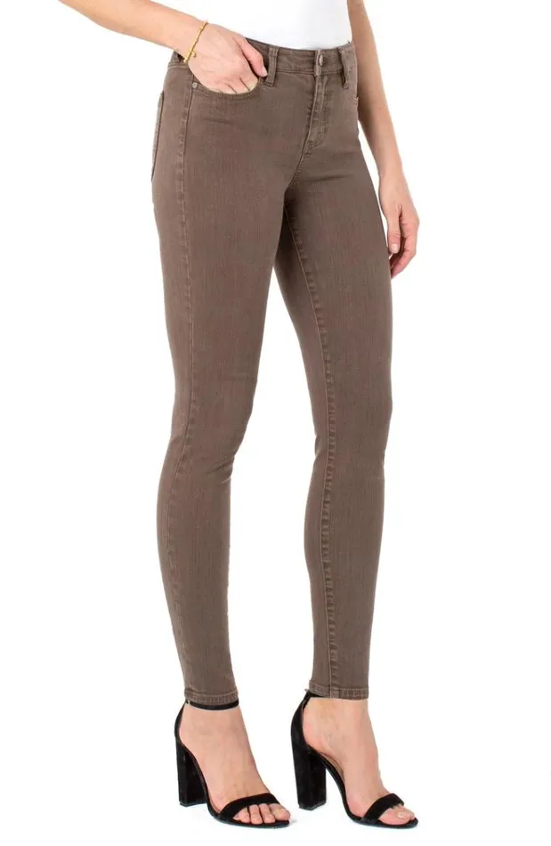Skinny Women Liverpool Los Angeles Abby Skinny Olive Bark