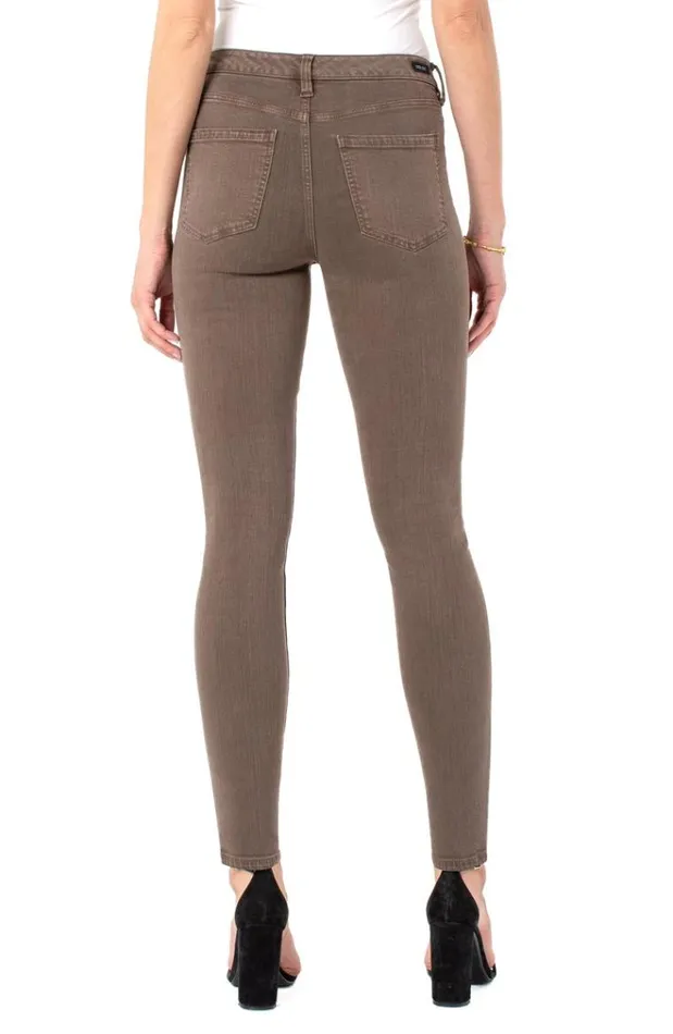Skinny Women Liverpool Los Angeles Abby Skinny Olive Bark