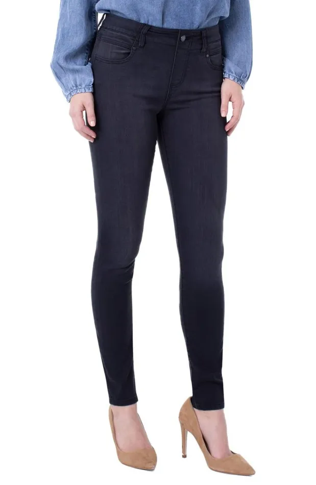 Skinny Women Liverpool Los Angeles Gia Glider Skinny PullOn Silky Soft Night Jet