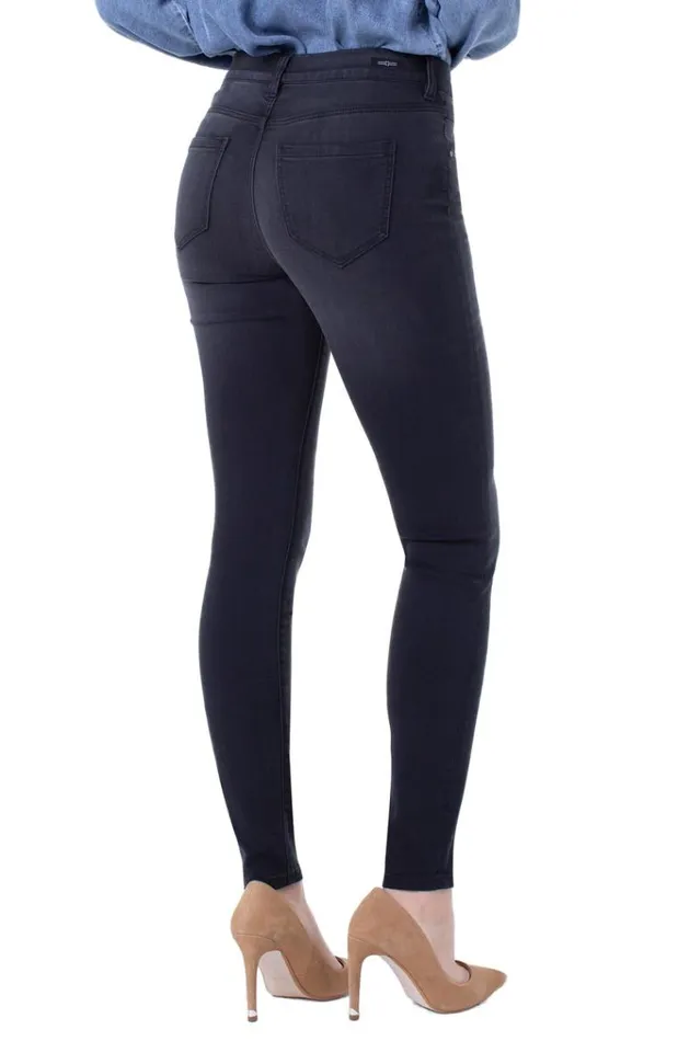 Skinny Women Liverpool Los Angeles Gia Glider Skinny PullOn Silky Soft Night Jet