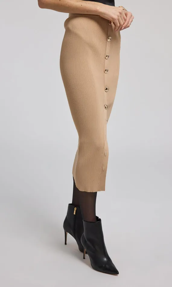 Skirts Women Generation Love Clothing Addie Rib Skirt Camel