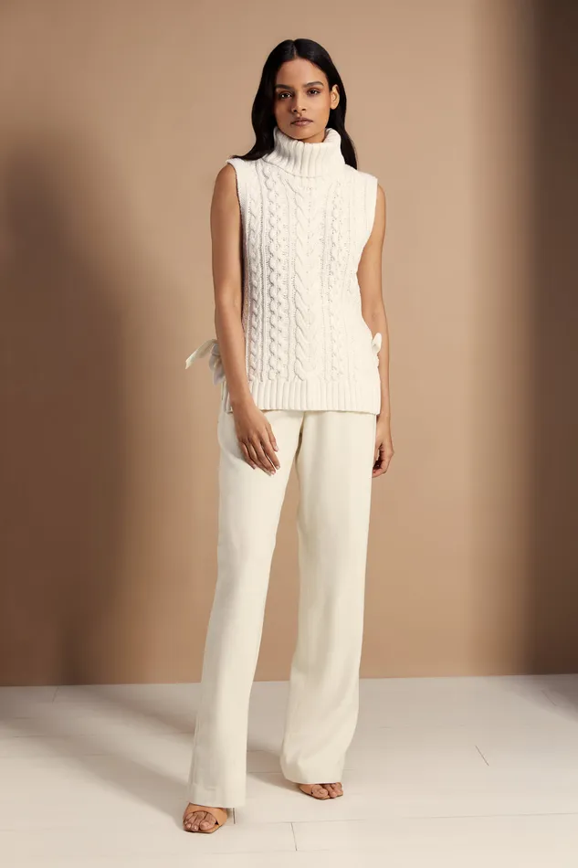 Sleeveless Knit Natural Women Holland Cooper Knitwear