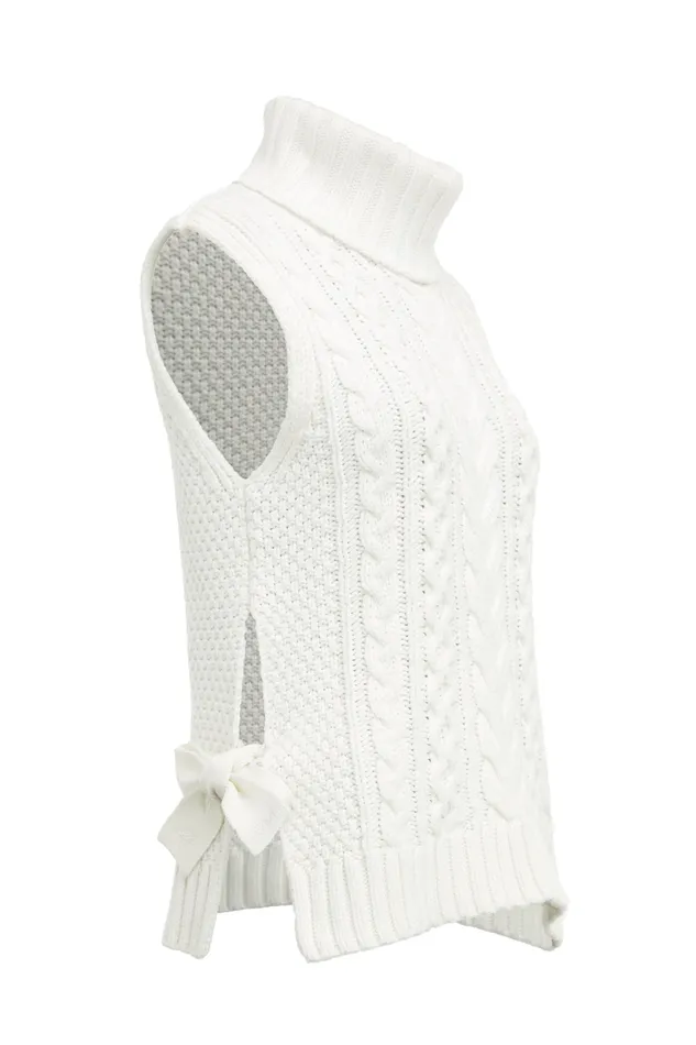 Sleeveless Knit Natural Women Holland Cooper Knitwear