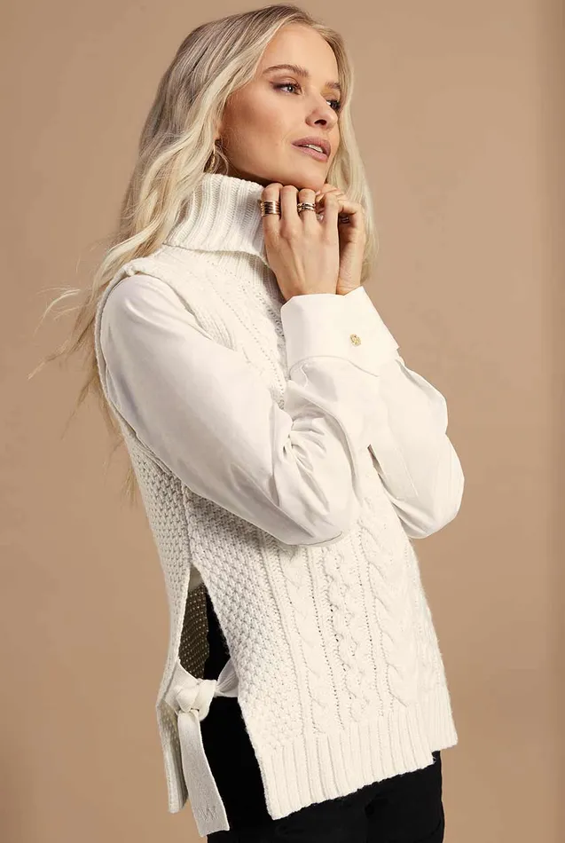 Sleeveless Knit Natural Women Holland Cooper Knitwear