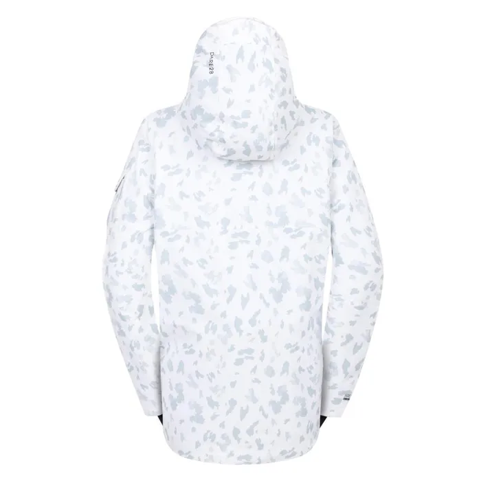 Slide Out Overhead Ski Jacket White Dash Print Women Dare 2b Ski Jackets