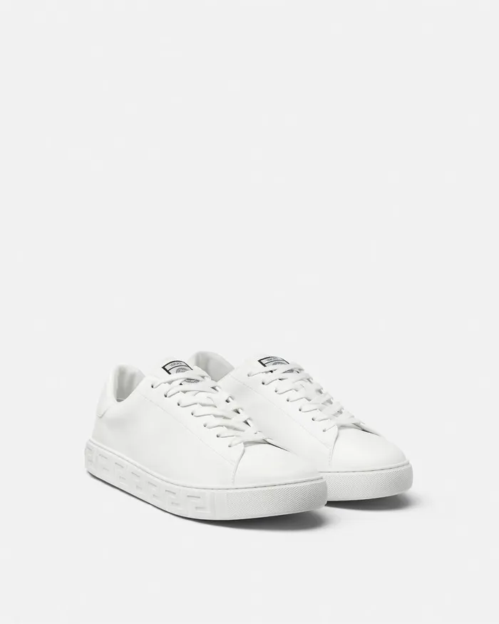 Sneakers Men Versace Greca Sneakers White
