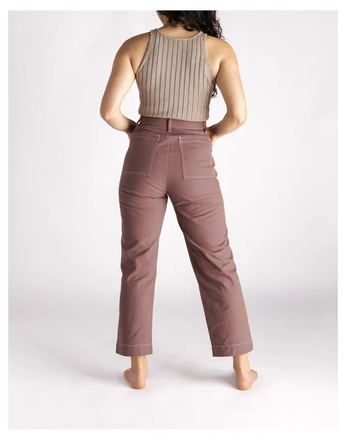 SOLUNA COLLECTIVE Clay Cargo Pants Umber Women Madewell Pants