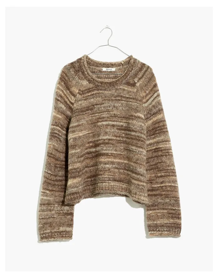 Space Dyed Kersdale Pullover Sweater Spacedye Chocolate Women Madewell Sweaters