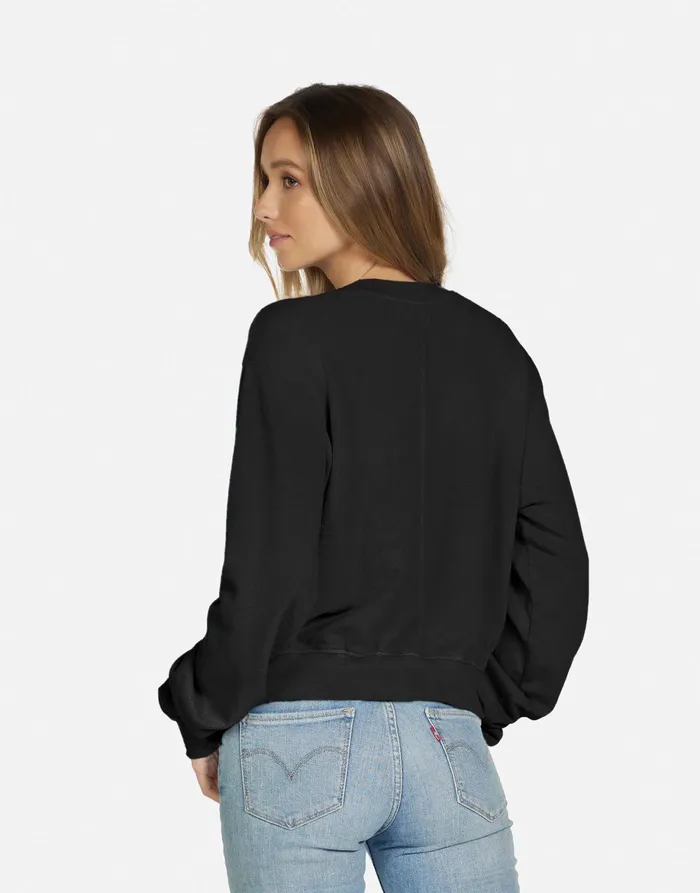 Spalding X Crystal Shark Black Women039s Lauren Moshi Long Sleeve