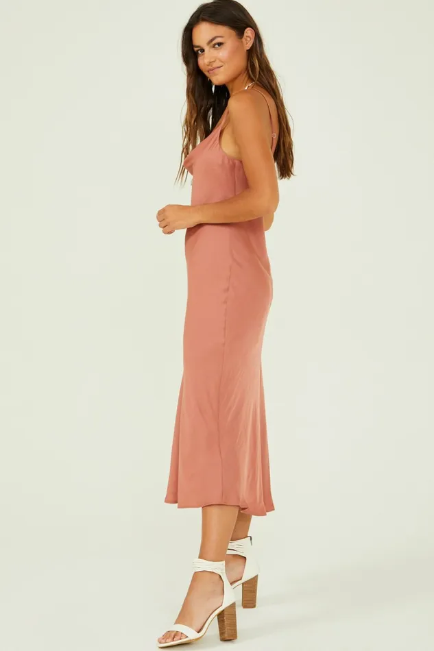Special Occasion Blythe Satin Slip Midi Dress 8211 Altar8217d State Women