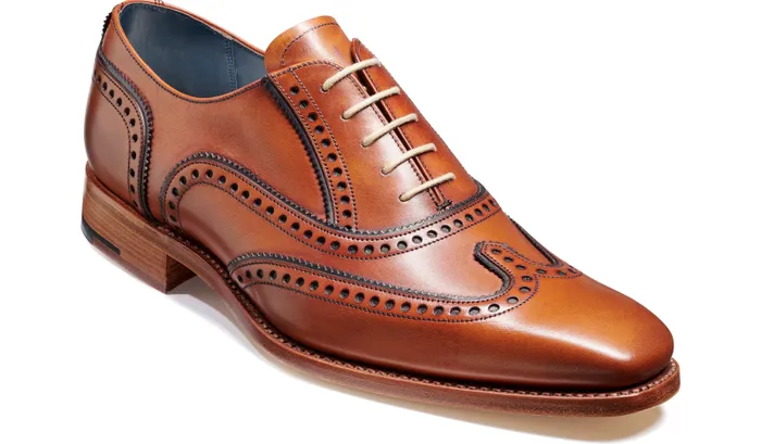 Spencer 8211 Antique Rosewood Navy Calf Mens Barker Shoes Mens Oxfords